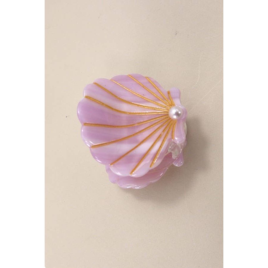 BEACH OCEAN CELLULOSE SEASHELL HAIR CLIP