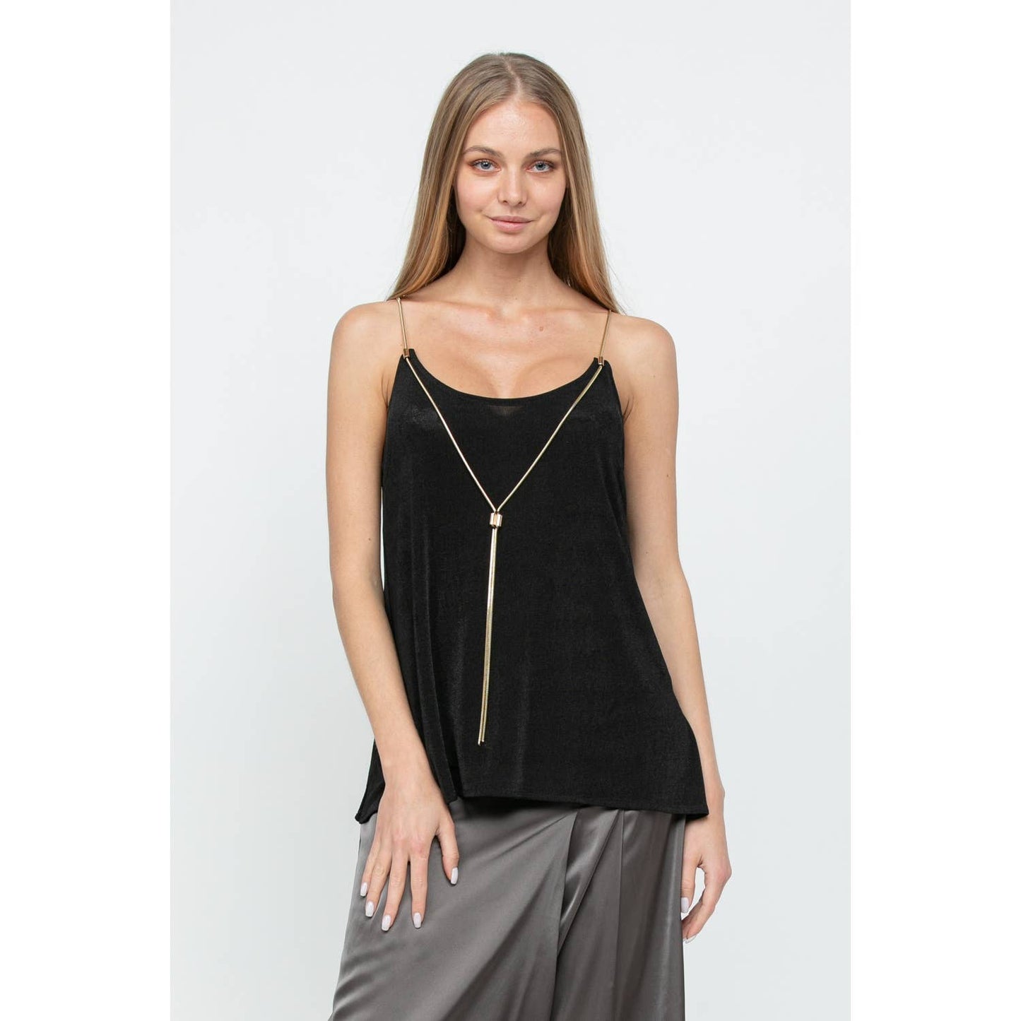 Golden Moments Gold Necklace Cami top
