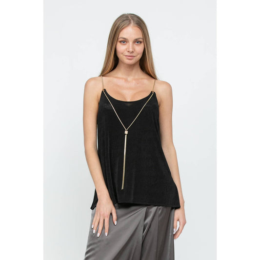 Golden Moments Gold Necklace Cami top