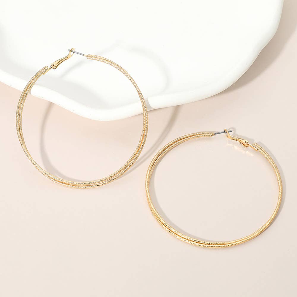 Double Layered Hoop Earrings