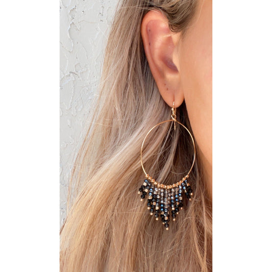 Beaded Tassel Earrings