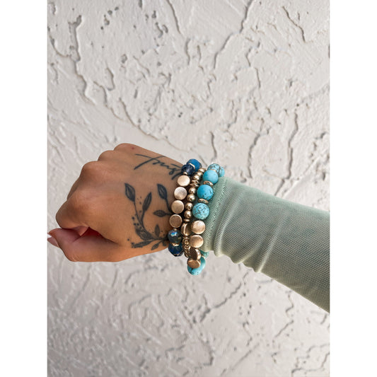 Marble blue bracelet