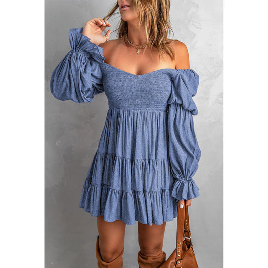 Instagood Off-Shoulder Tiered Dress