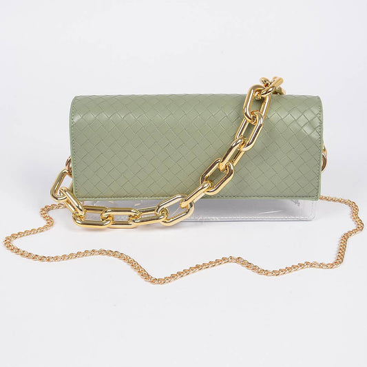 Sage Green/Clear Shoulder Bag