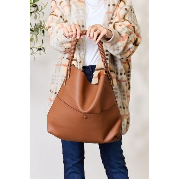 SHOMICO Vegan Leather Handbag with Pouch