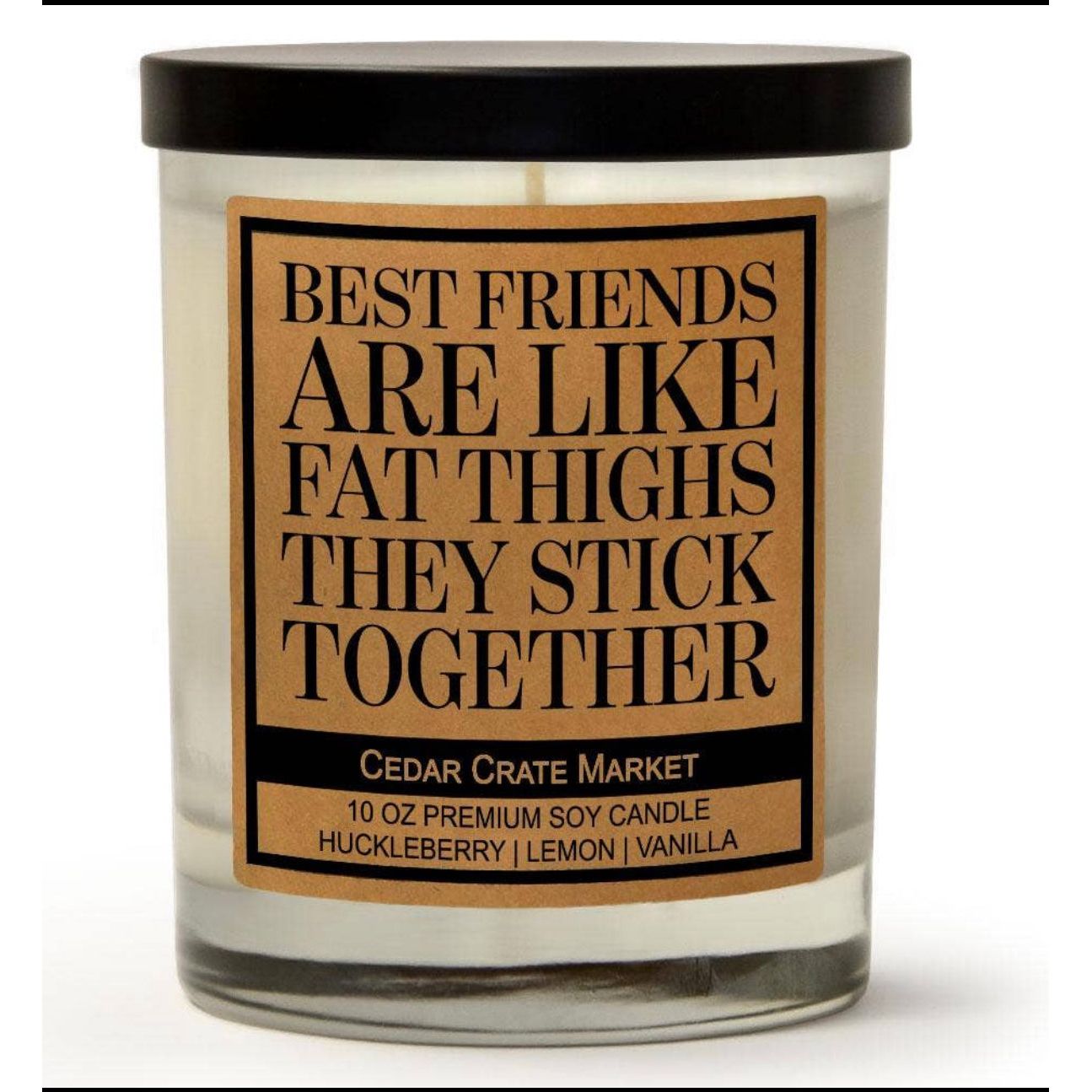 Best friends candle