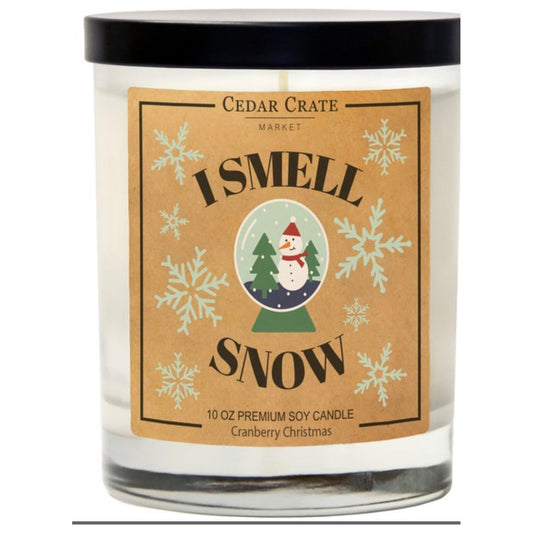 I smell snow candle